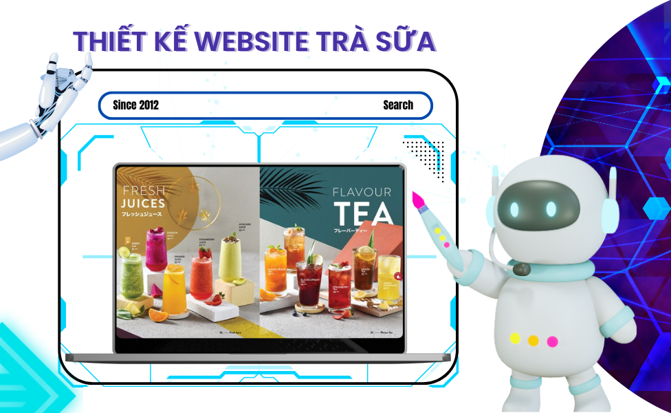 Dịch vụ thiết kế website cửa hàng trà sữa uy tín, chuyên nghiệp