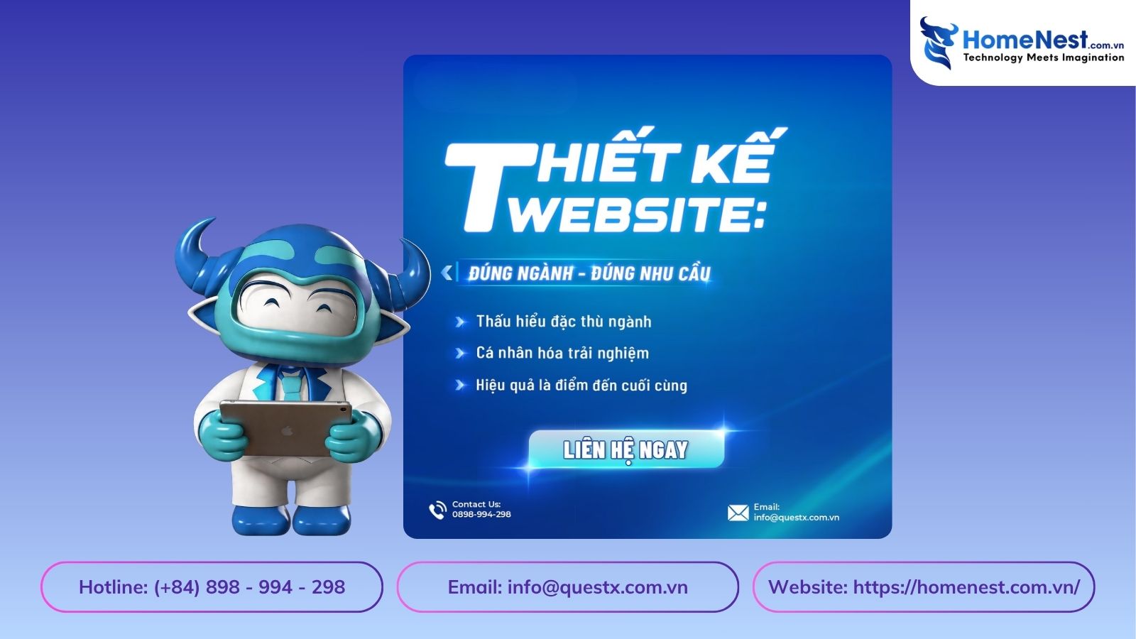 Giải pháp thiết kế website tại homenest việt nam