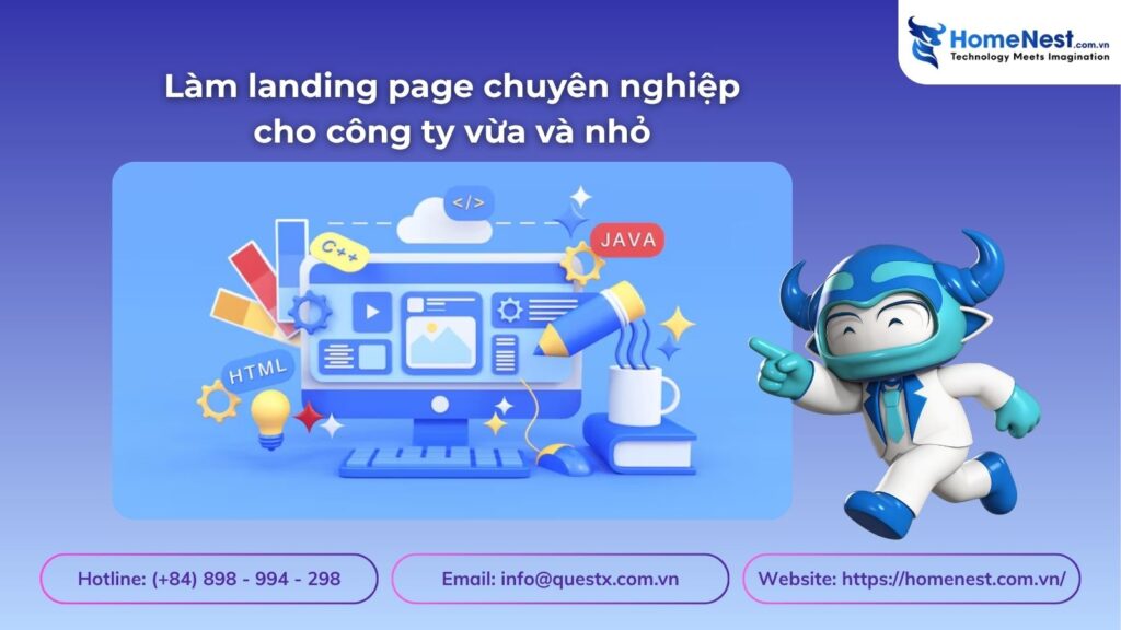 Làm landing page chuyên nghiệp cho công ty vừa và nhỏ trong 3 ngày