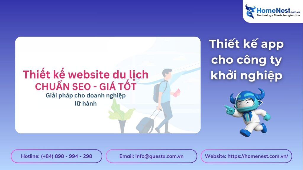Dịch vụ thiết kế website du lịch trọn gói, giá rẻ