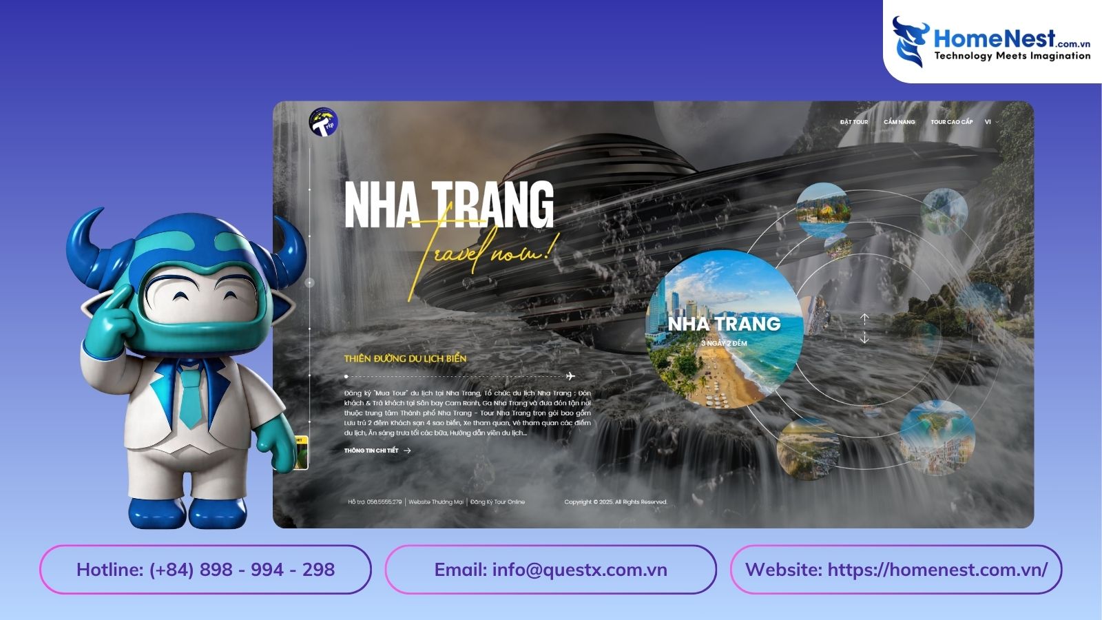 Trang home của leveltrip - homenest việt nam