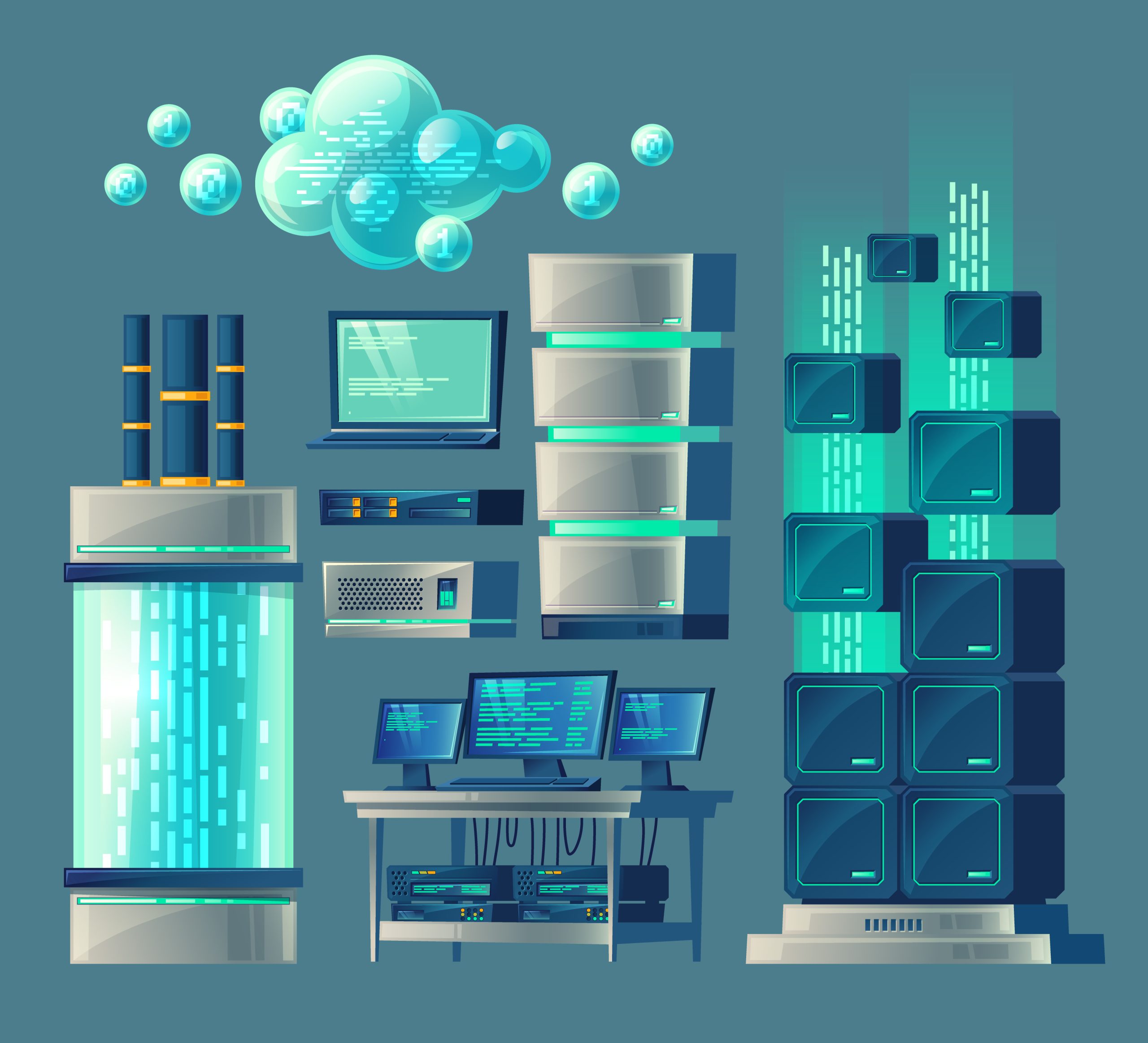 Data Center Là Gì? Toàn Tập Về "Trái Tim" Của Kỷ Nguyên Số 2 Thành phần của data center