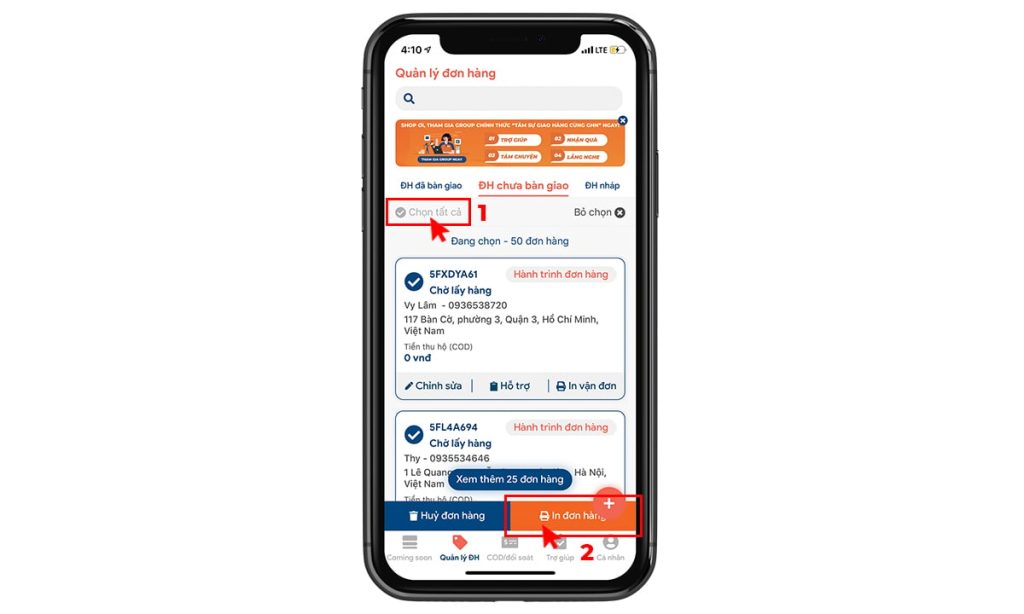Mẫu app giao hàng nhanh