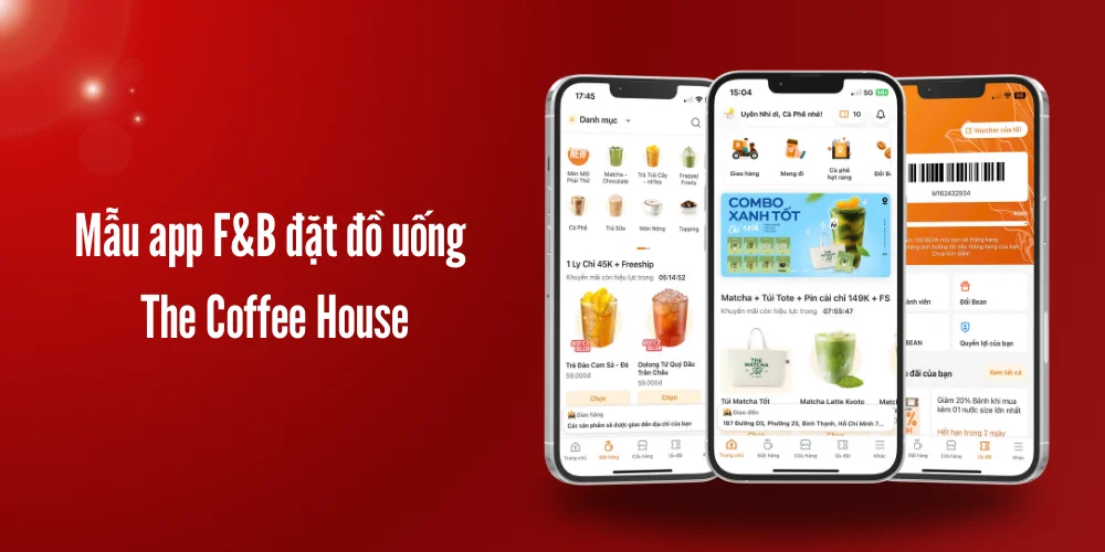 Top 8 Mẫu App F&B Hiện Đại, Dẫn Đầu Xu Hướng 2 Mẫu app f&b đặt đồ uống – the coffee house
