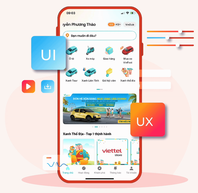 Quy Trình Thiết Kế App Chuẩn UX/UI Tại HomeNest 4 Thiết kế giao diện (ui/ux)