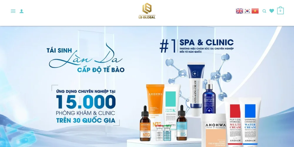 Top 08 Mẫu Thiết Kế Website Làm Đẹp Ấn Tượng Nhất 3 Mẫu thiết kế website làm đẹp – lb global