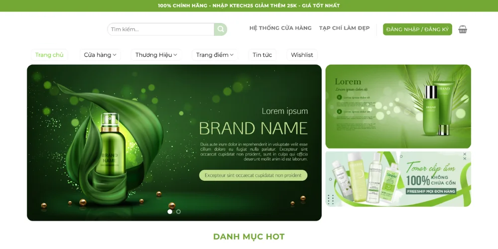 Top 08 Mẫu Thiết Kế Website Làm Đẹp Ấn Tượng Nhất 2 Mẫu thiết kế website làm đẹp – dino beauté