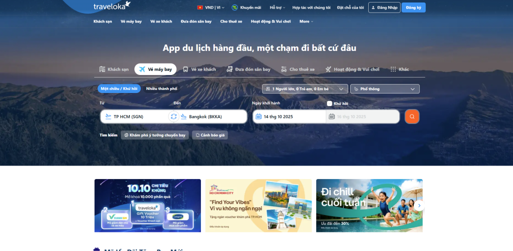 8 Mẫu Website Bán Hàng WordPress Đáng Chú Ý Nhất 5 Mẫu thiết kế website bán vé máy bay – traveloka