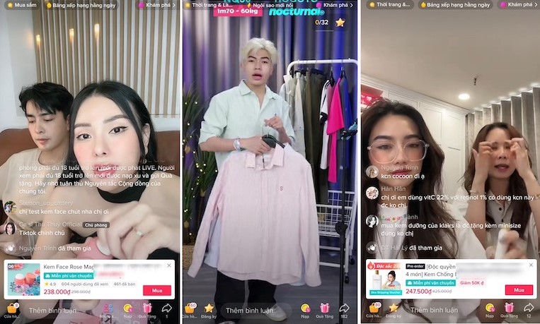 Mua hàng livestream đang là xu hướng nổi bật thúc đẩy tăng trưởng cho ngành thương mại điện tử