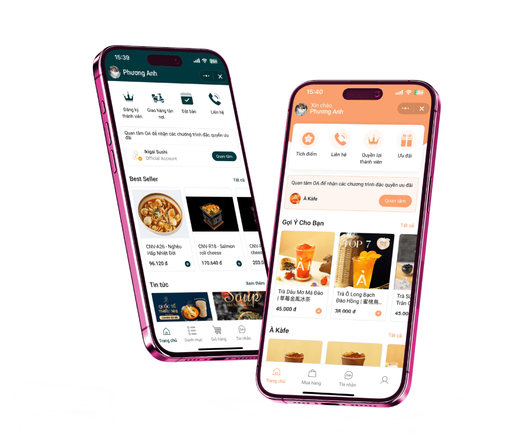 Zalo Mini App Ngành F&B – Xu Hướng Kinh Doanh Số Hiệu Quả và Tối Ưu 1 Zalo mini app f&b