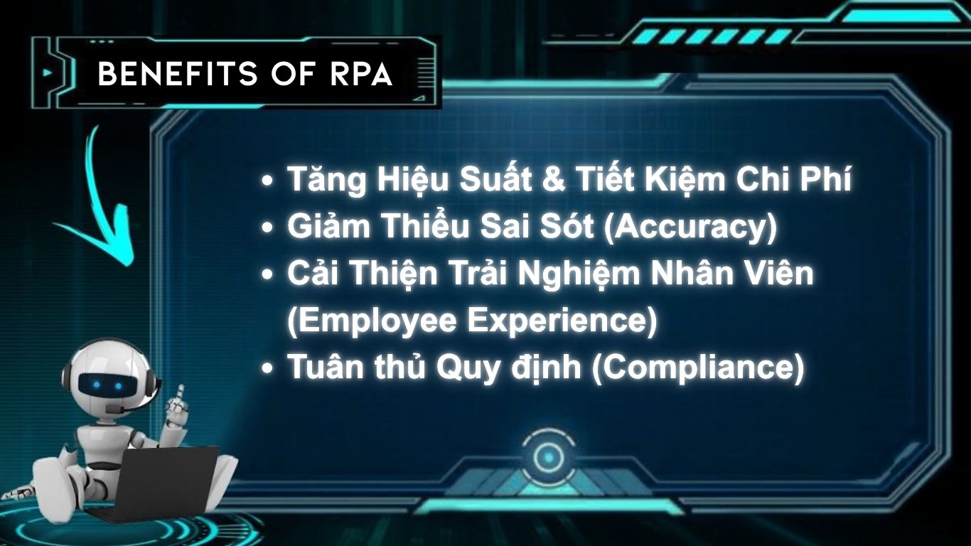 RPA là gì và cách áp dụng trong doanh nghiệp 2 Lợi ích của rpa
