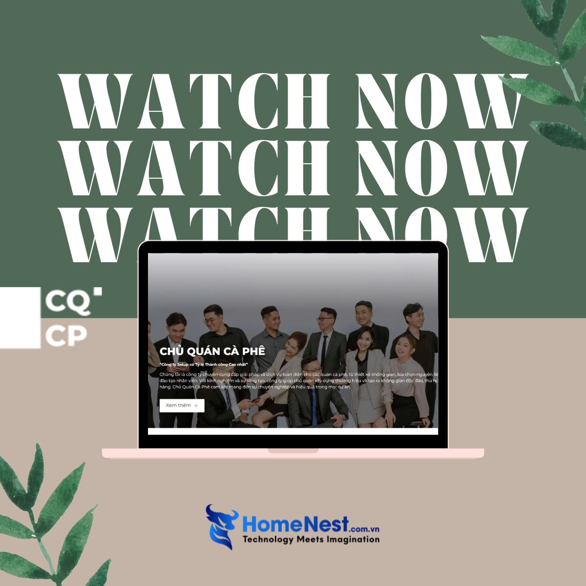 Dự án website Chủ Quán Cà Phê