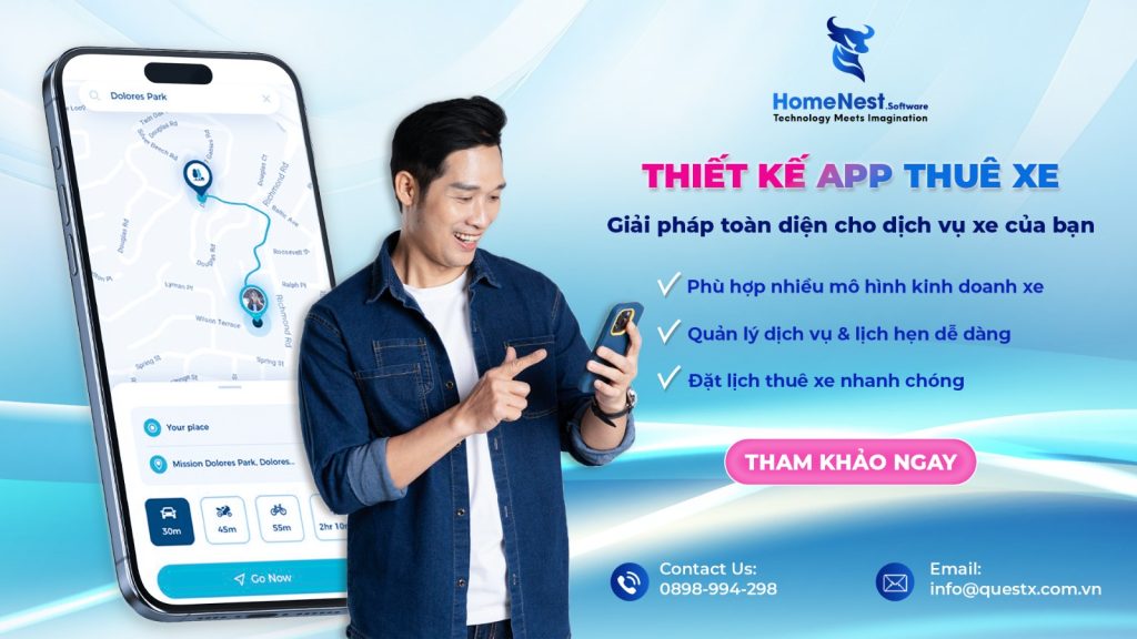 Chi Phí Thiết Kế App Thuê Xe: Từ A–Z 1 Thiết kế app cho thuê xe