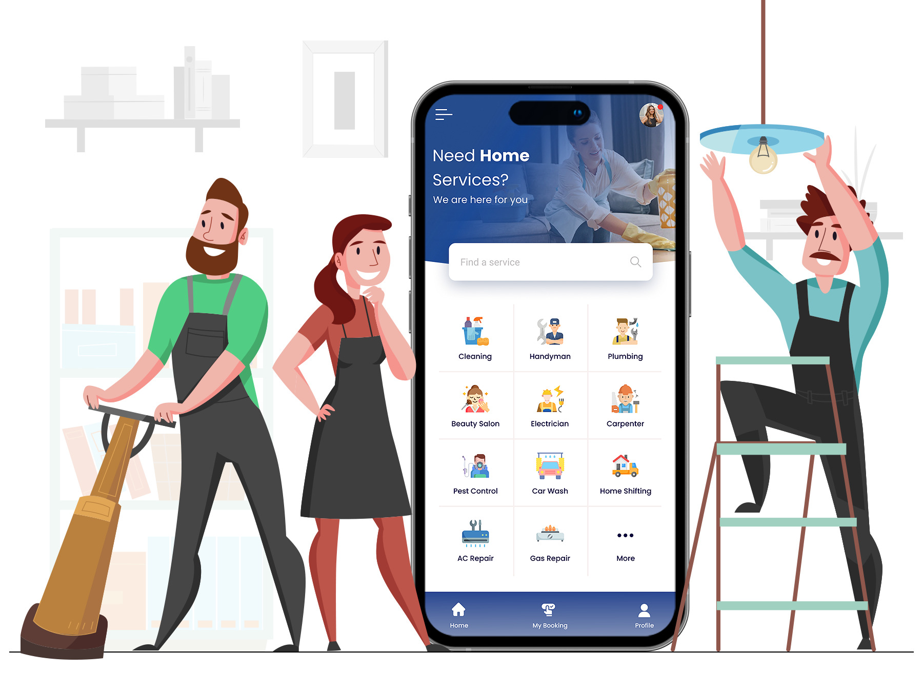 Các tính năng ai phải có trong ứng dụng dịch vụ tại nhà theo yêu cầu