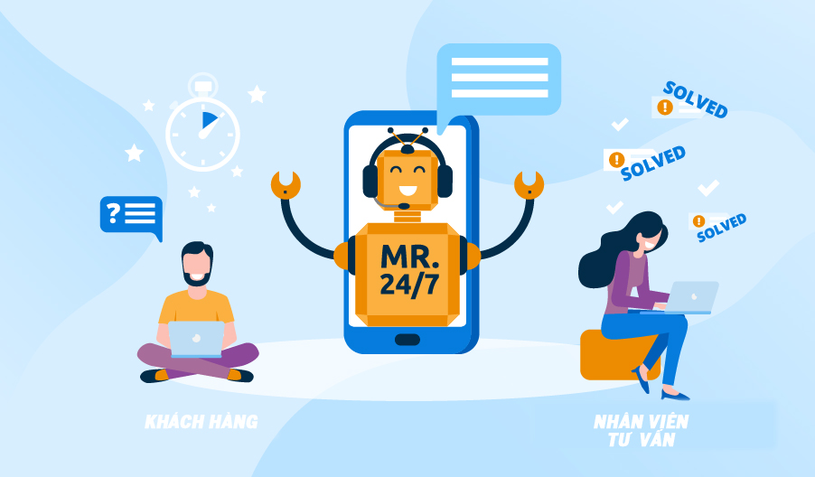 Tư vấn chậm khiến khách bỏ đi: Làm sao cải thiện ngay? 2 Chatbot không thay thế được tư vấn viên