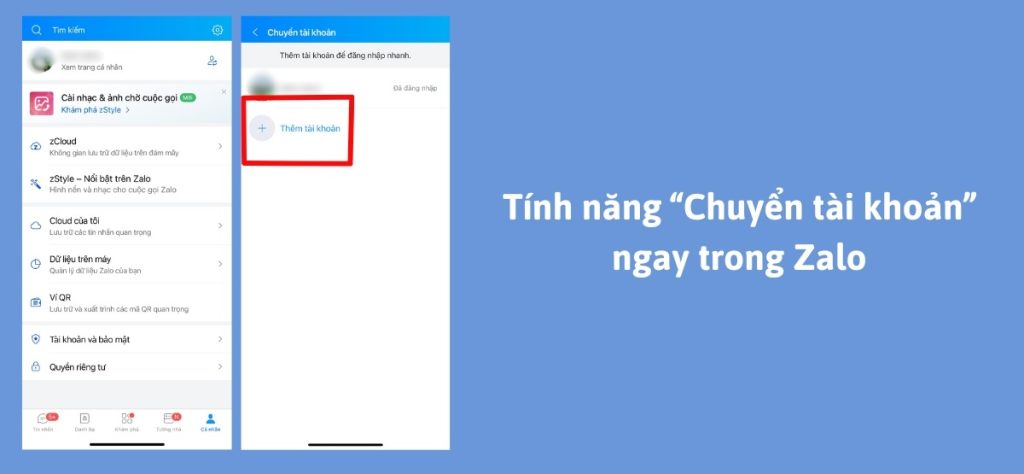 Tính năng “chuyển tài khoản” ngay trong zalo