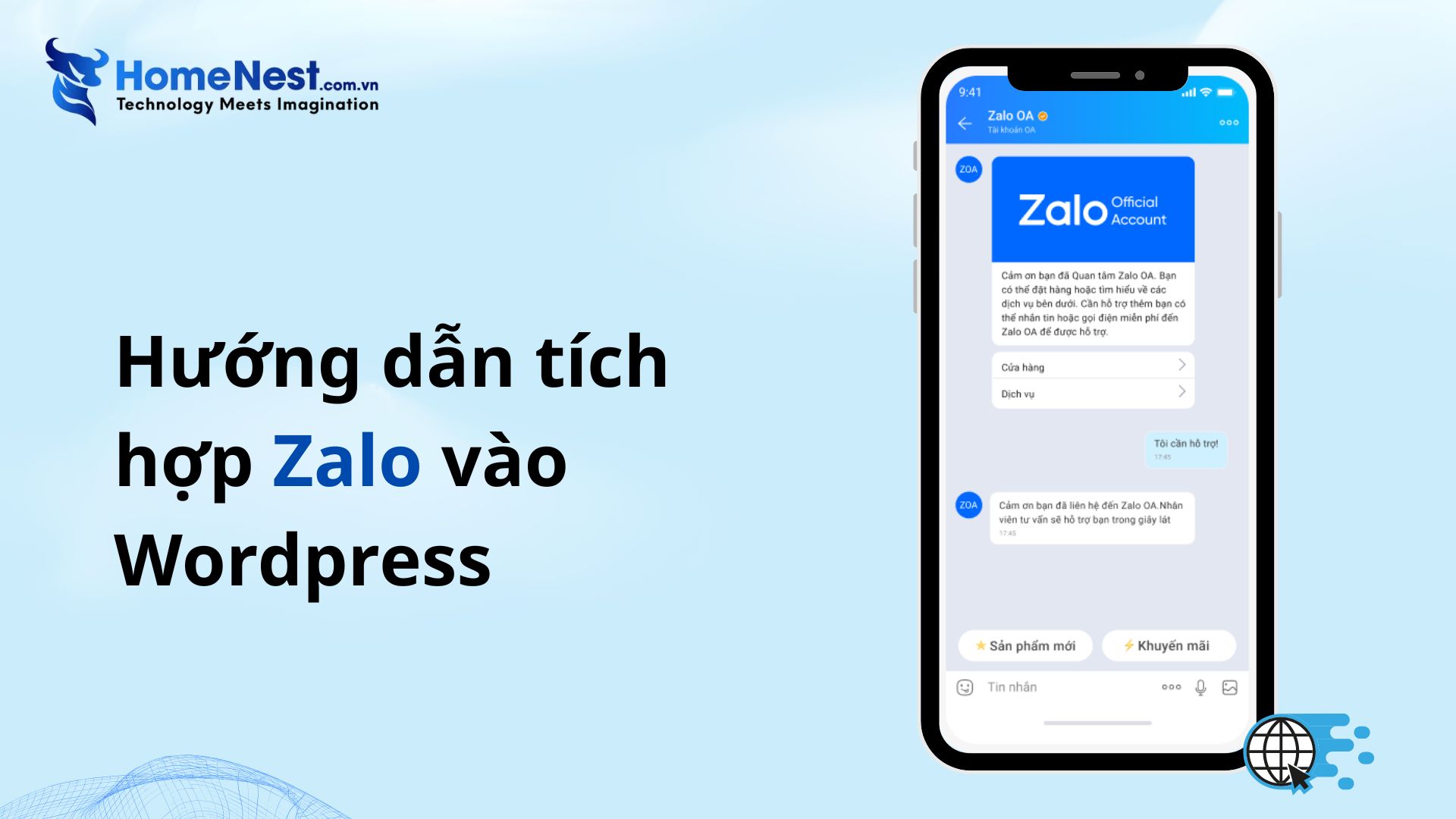 Hướng dẫn cách tích hợp Zalo vào Wordpress đơn giản 1 Tích hợp zalo vào wp 1
