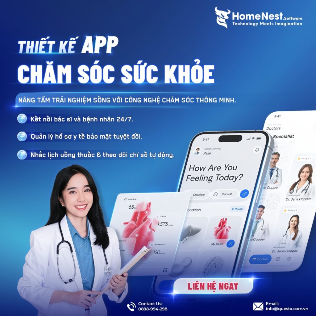 Chi phí Phát Triển App Chăm Sóc Sức Khỏe Là Bao Nhiêu? 2 Thiết kế app chăm soc sức khỏe