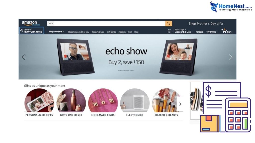 Làm Thế Nào Để Thiết Kế Sàn Mua Sắm Trực Tuyến Như Amazon? 4 Chi phí xây dựng website giống amazon là bao nhiêu?