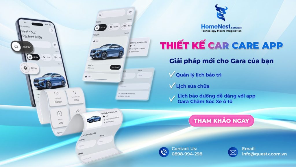 Thiết kế app car care