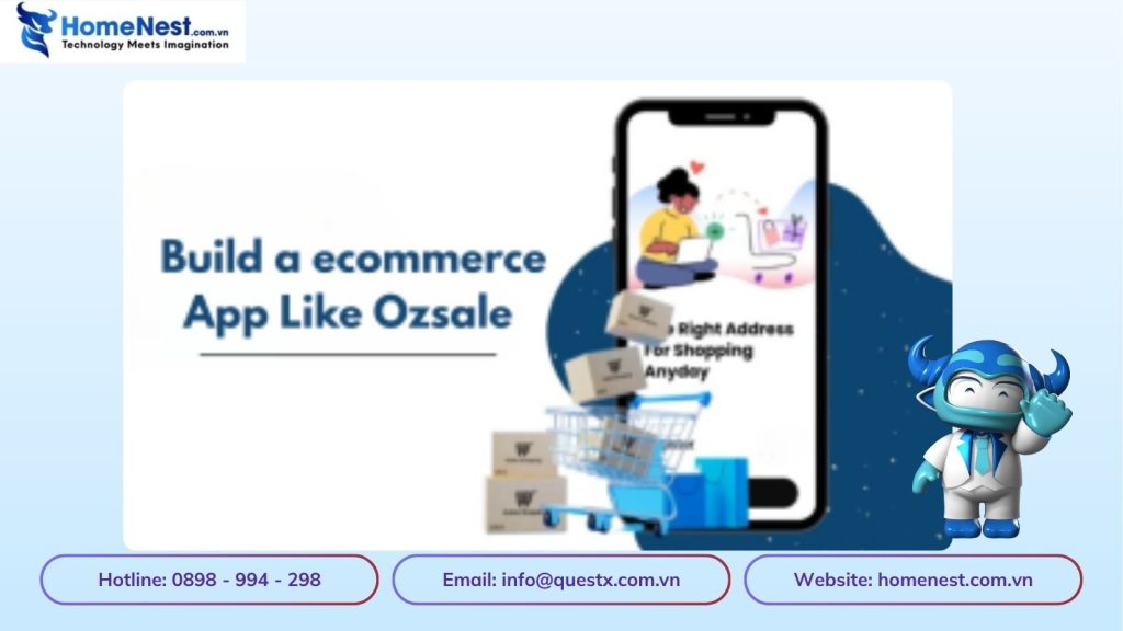 Thiết kế App thương mại điện tử như Ozsale