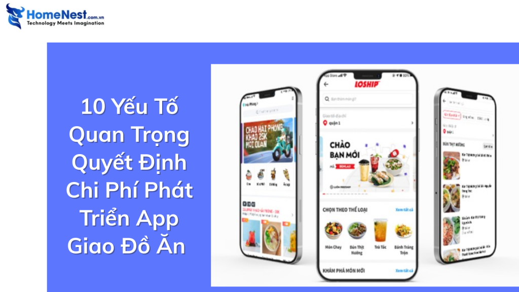 Chi Phí Thiết Kế App Giao Đồ Ăn: Phân Tích Chi Tiết 4 10 yếu tố quan trọng quyết định chi phí phát triển app giao đồ ăn