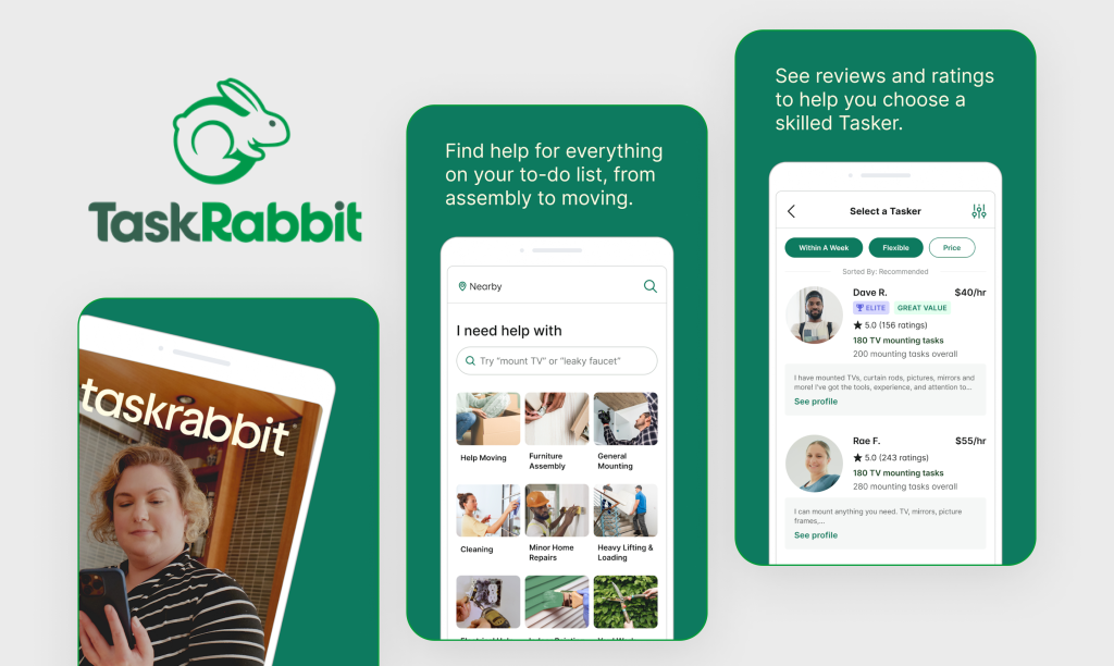 Các bước xây dựng ứng dụng giống taskrabbit