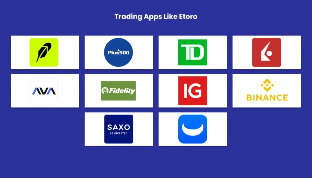 Top ứng dụng giao dịch tương tự etoro