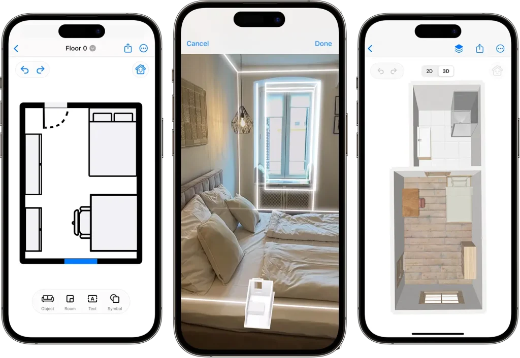 Các tính năng của app thiết kế nội thất ai như home ai