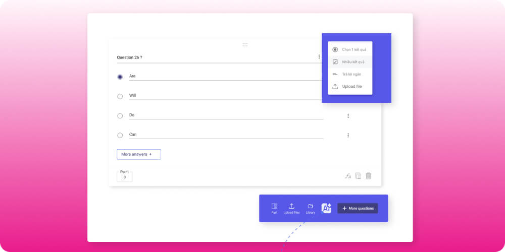 Phần mềm quản lý ngân hàng đề thi online ninequiz