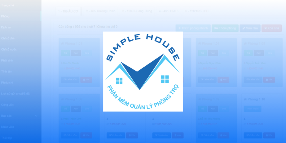 Top 15 phần mềm quản lý nhà trọ và căn hộ tốt nhất hiện nay (miễn phí + trả phí) 2 Phần mềm quản lý căn hộ cho thuê – simple house