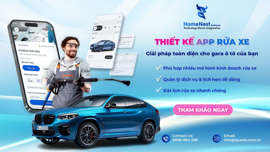 Phát Triển App Rửa Xe: Quy Trình, Tính Năng Và Chi Phí