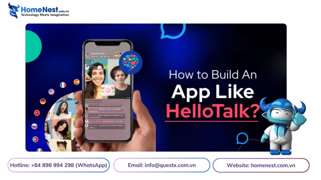 Thiết kế ứng dụng học ngôn ngữ như HelloTalk