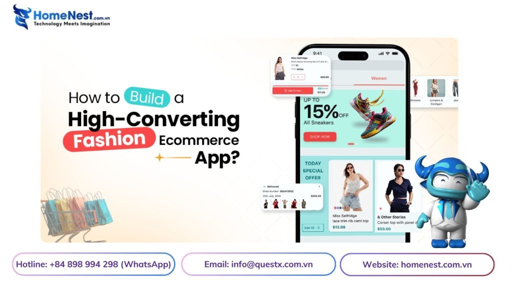 Thiết kế ứng dụng thời trang quần áo như Boohoo