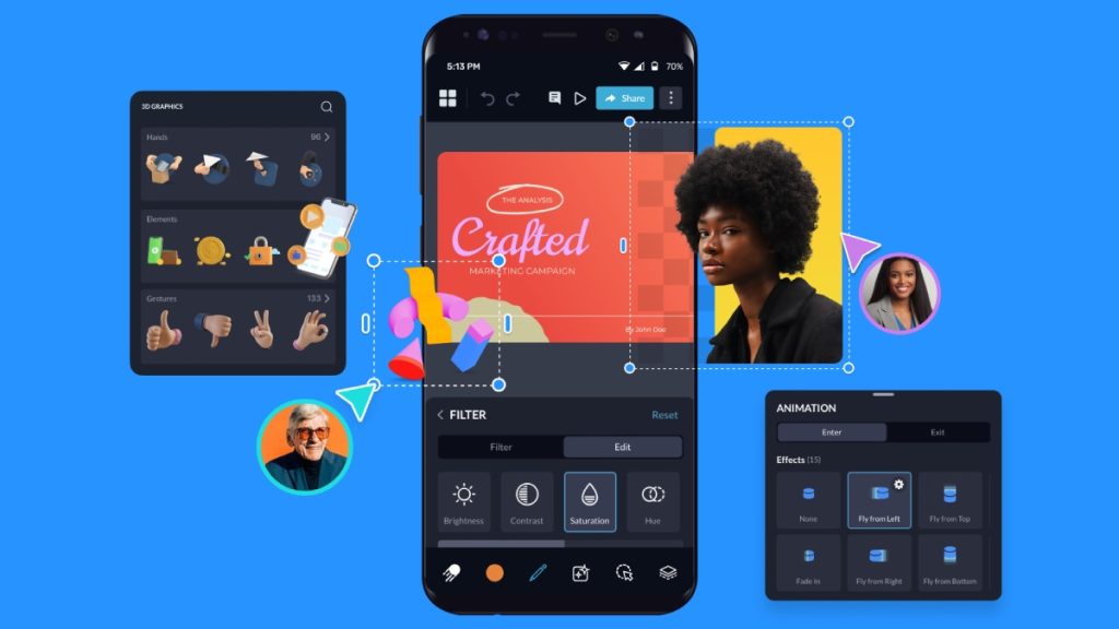 Cách thiết kế app tương tự visme