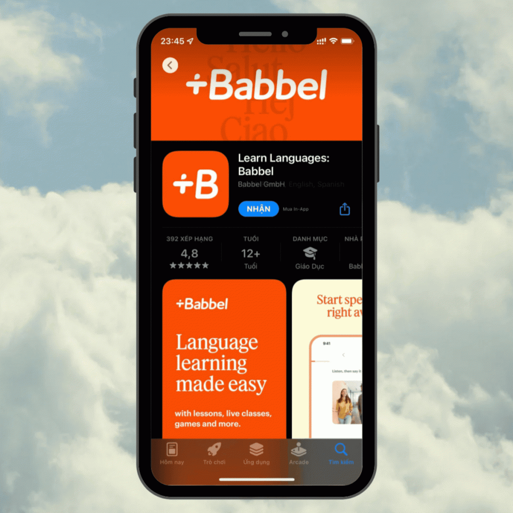 Chi phí xây dựng app học ngôn ngữ như babbel