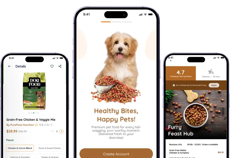 App giao thức ăn cho thú cưng là gì