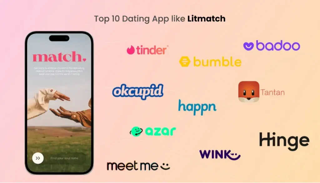 Top 10 ứng dụng hẹn hò & kết nối xã hội tương tự litmatch