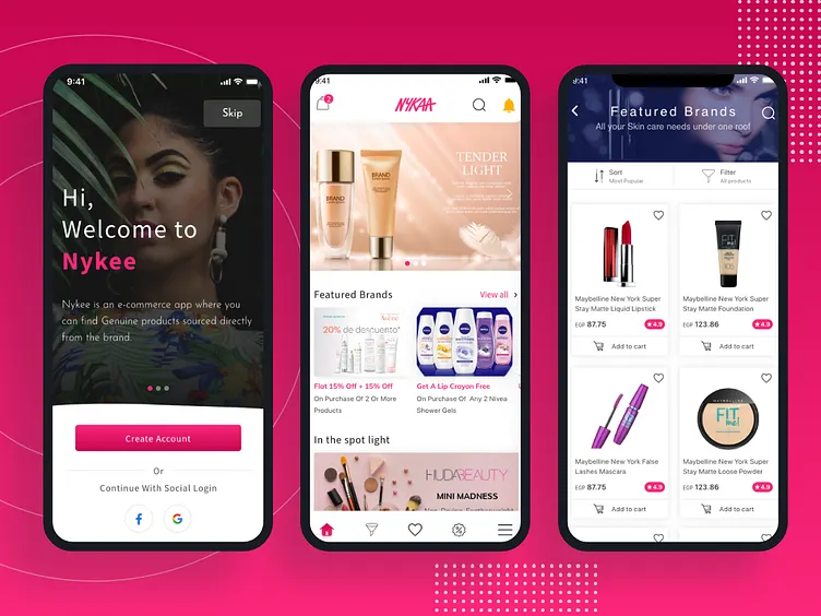 Những tính năng quan trọng cần có khi phát triển app như nykaa