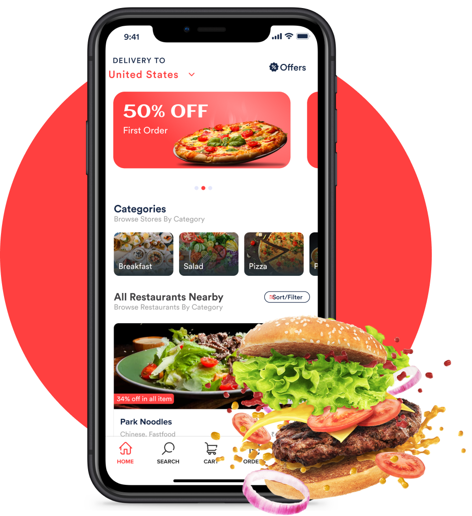Các tính năng cốt lõi khi phát triển app giao đồ ăn như zomato