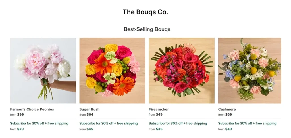 The bouqs co.