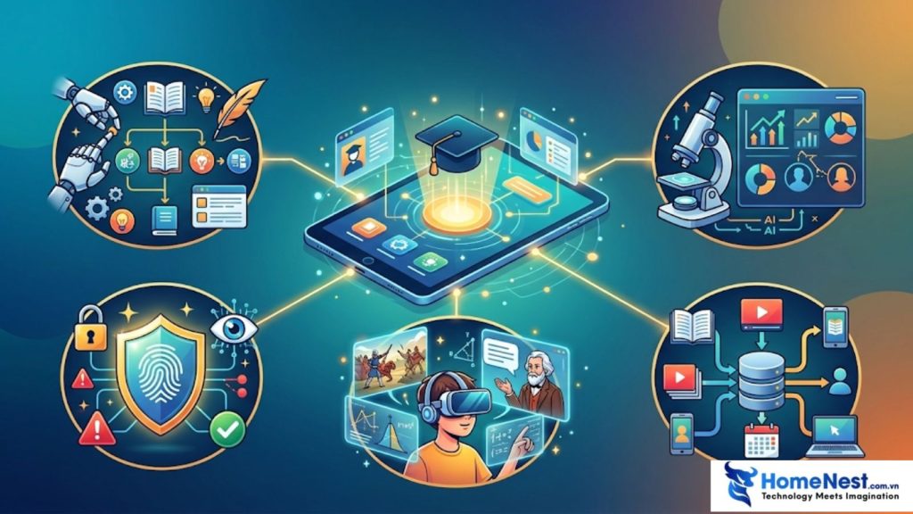 AI và Generative AI trong phát triển App giáo dục: Use case, kiến trúc và ứng dụng thực tế 6 Các ứng dụng trọng tâm của generative ai trong app giáo dục