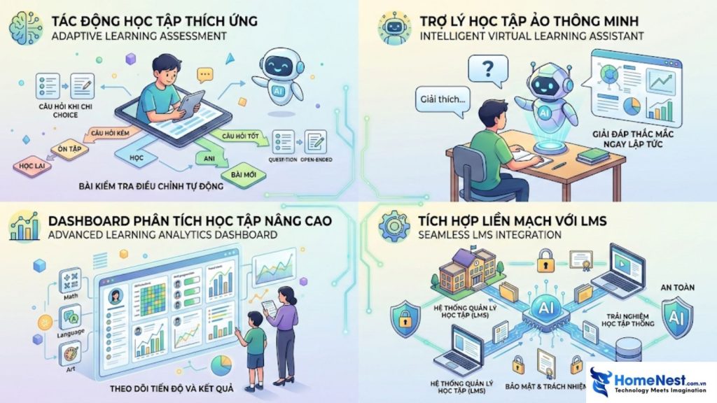 AI và Generative AI trong phát triển App giáo dục: Use case, kiến trúc và ứng dụng thực tế 11 Xu hướng tương lai của app giáo dục ứng dụng generative ai