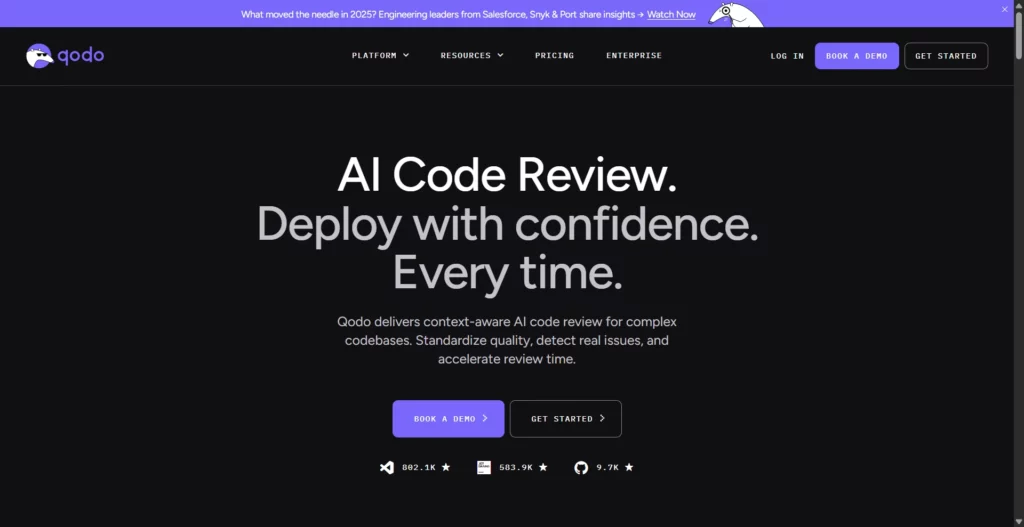 Qodo – tốt nhất cho chất lượng code và testing