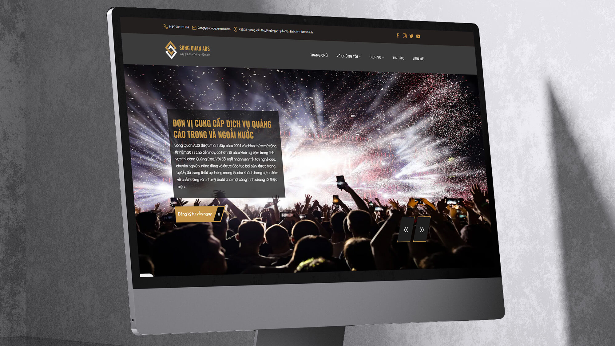 Website Song Quân Ads