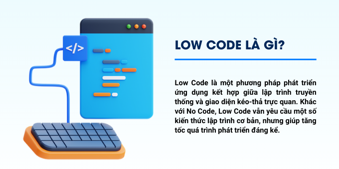 No Code/Low Code là gì? Giải pháp số hóa cho doanh nghiệp 2 Low code là gì