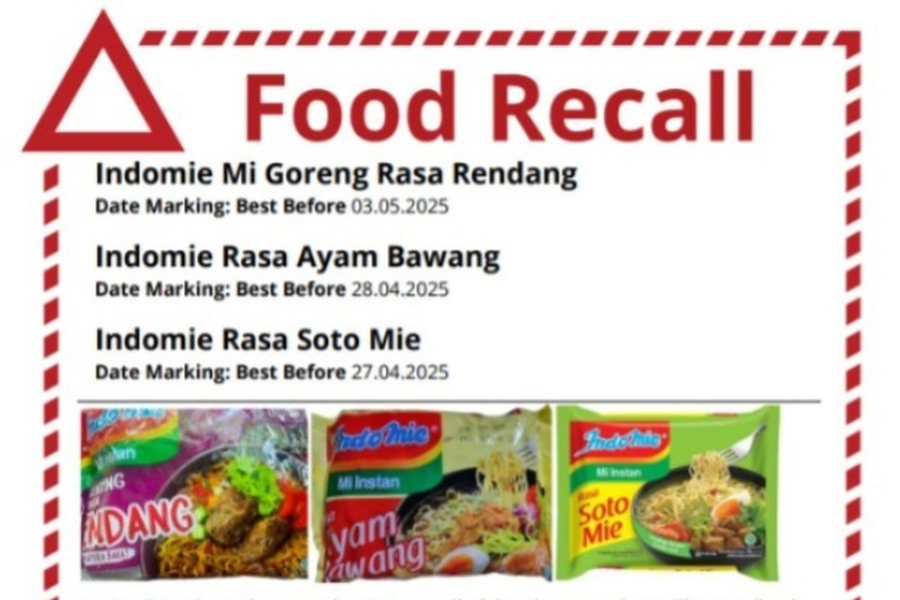 Duduk perkara Indomie ditarik dari pasaran.
