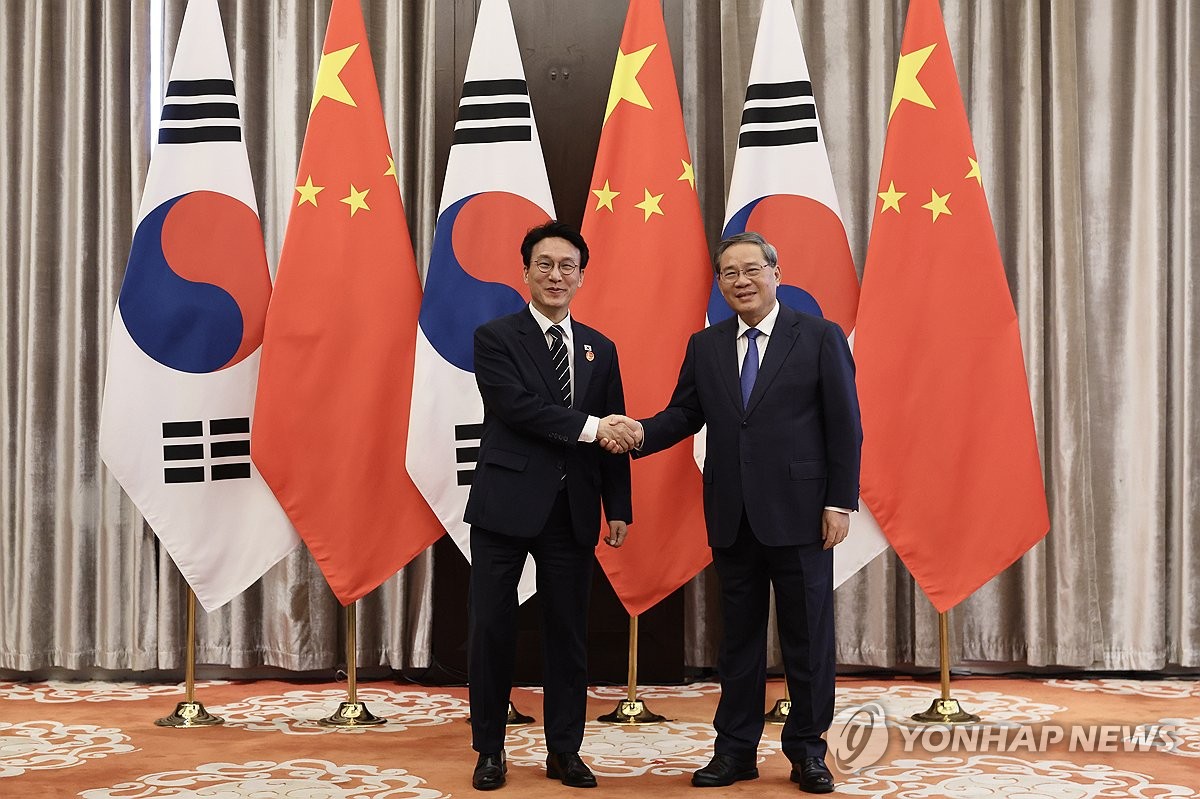 김민석 국무총리, 리창 중국 국무원 총리와 회담