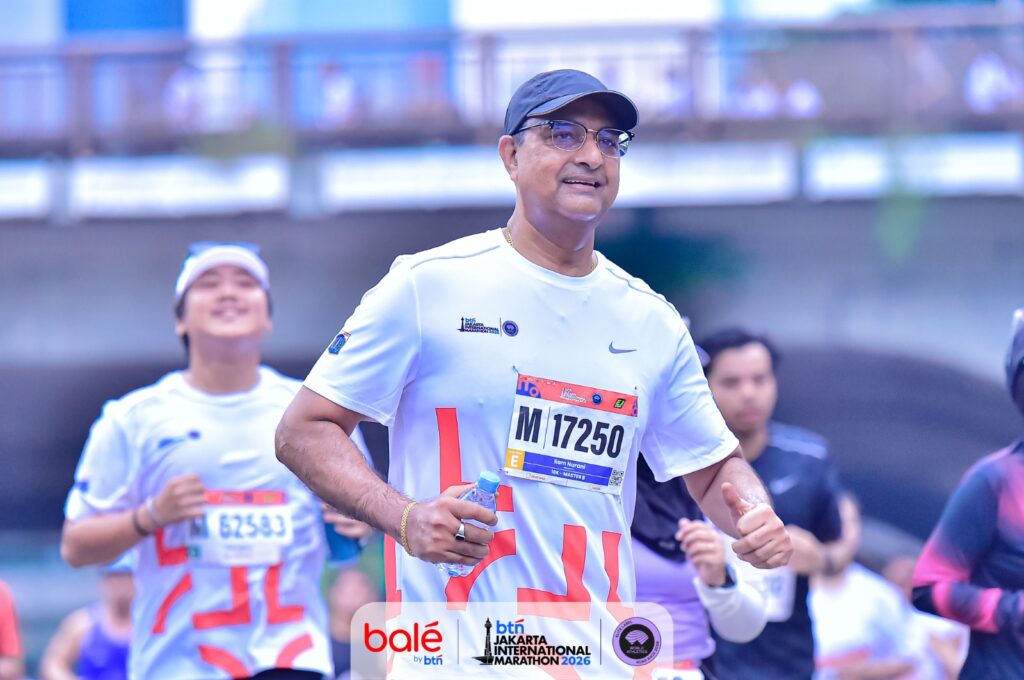 A man running at BTN JAKIM 2026