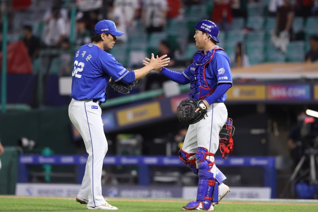 프로야구 2위 삼성, SSG 완파…1위 LG와 1.5경기 차(종합) | 연합뉴스